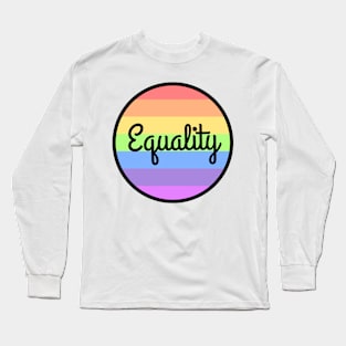 Equality Rights Rainbow Flag Long Sleeve T-Shirt